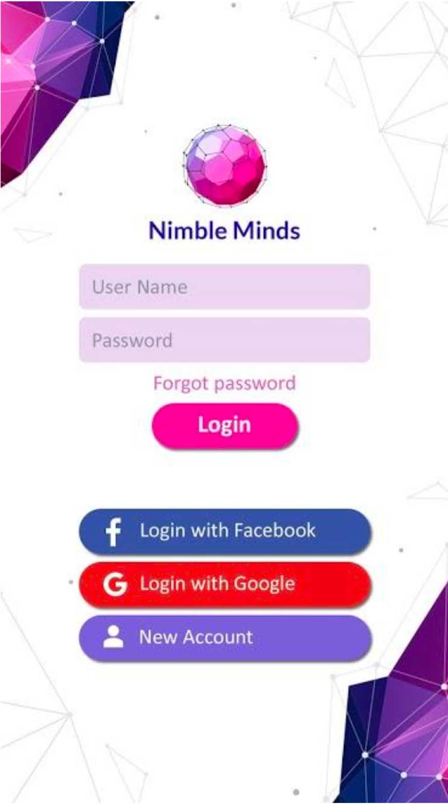 Nimble Minds App